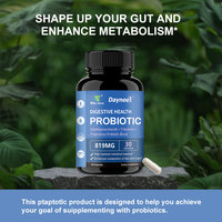 Capsules de probiotiques végétaliens de haute qualité J44 pour la santé digestive des adultes, complément alimentaire à étiquette privée, 60 capsules