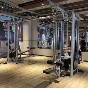 Sistema de cable Ultimate 3-en-1 Commercial Gym Power Rack <span class=keywords><strong>Smith</strong></span> Machine-5 estaciones de acero totalmente personalizable para entrenamiento - Product Image 3