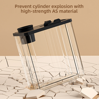 Petit aquarium de bureau en plastique transparent, écologique, ultra-silencieux, à économie d'énergie, avec boîte d'alimentation et éclairage paysager