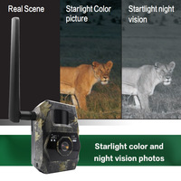 Cámara de Caza 4G LTE con SIM Inalámbrica, Resistente al Agua IP66, Visión Nocturna sin Brillo 950, con Panel Solar para Exploración al Aire Libre