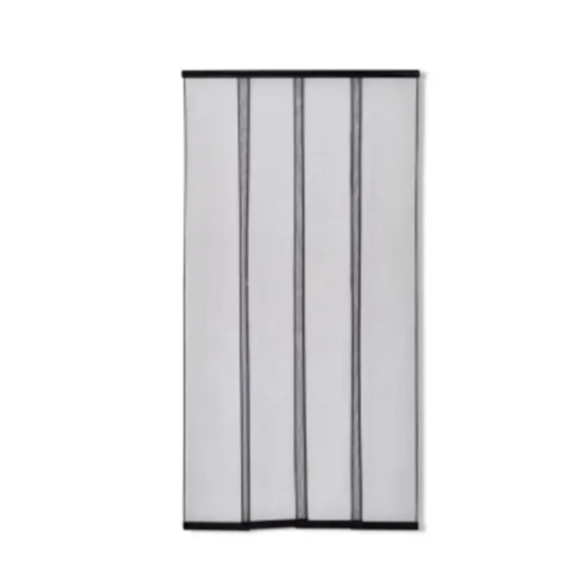 Customized size Four Overlapping Polyester Strips magnetic fly screen door exterior screen door