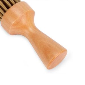 Brosse à poils doux pour le cou de barbier, avec logo personnalisé, manche en bois, pour salon - Product Image 6