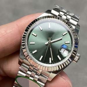 Reloj Mecánico Automático de Alta Calidad para Hombre, Esfera Verde Sunburst, Acero Inoxidable, con Fecha, Diseño de Diseñador - Product Image 2