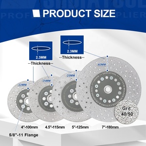 4-7in chân không <span class=keywords><strong>brazed</strong></span> kim cương Cup bánh xe cắt mài đĩa mài mòn công cụ đánh bóng đĩa Lưỡi cưa cho Granite bê tông đá cẩm thạch - Product Image 4