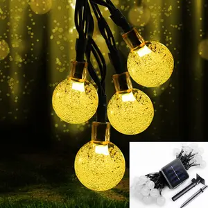 8 Modos ip44 50 LED À Prova D' Água Fada Bolha Cristal Bola Luz Decorativa Globo string Luzes/