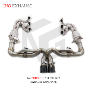 Collettori in Acciaio Inox 304 ING con Scarico Valvetronic e Valvola per Porsche 911 992 <span class=keywords><strong>GT3</strong></span> 4.0L 2021+ Ricambi Auto - Product Image 2