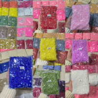 Perles en plastique plates XULIN de 1,5 mm à 20 mm, perles demi-rondes en ABS pour la décoration de vêtements et de bijoux