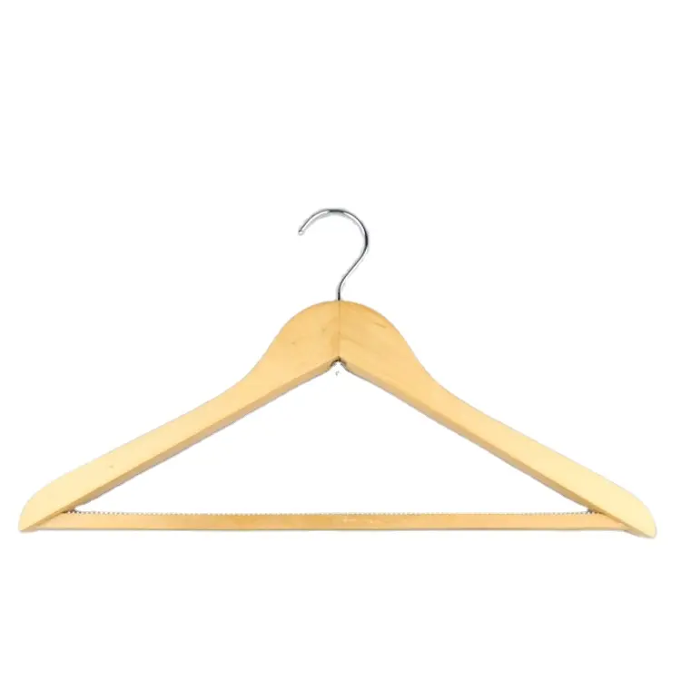 Wholesale good quality White color Cheap Wood Hangers