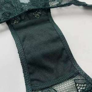 Vente en gros usine de sous-vêtements sexy pour femmes, culottes, strings et slips ornés de strass - Product Image 5