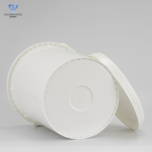 Cubeta de Plástico <span class=keywords><strong>Blanca</strong></span> de <span class=keywords><strong>25</strong></span> <span class=keywords><strong>Litros</strong></span> de Fabricación Profesional, Diseño Redondo para Facilitar el Vertido, Cubetas y Barriles de Calidad - Product Image 4