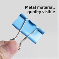 Clips de reliure en métal colorés à queue longue, grandes et petites tailles, pour dossiers de documents de bureau, clips de rangement spécifiques