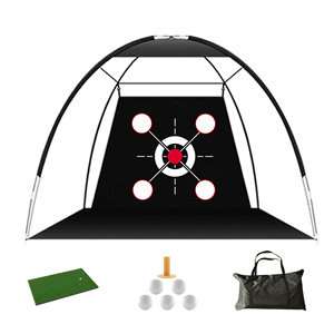 10x7ft sân sau thực hành Golf <span class=keywords><strong>net</strong></span> với Mat và mục tiêu trong nhà & Ngoài trời Golf đánh & sứt mẻ hỗ trợ Đào Tạo - Product Image 2