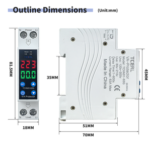 מיני 63a 110v 220v שלב יחיד רכבת rain הוביל תצוגה מייצב 2kva 220v v מתכווננת מתח נוכחי - Product Image 6