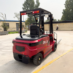 3 tấn điện 4WD đối trọng xe nâng với hai giai đoạn mast chì-axit Pin cho cổng sản xuất Nặng-giá cả cạnh tranh - Product Image 6