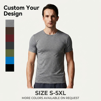 T-shirt col rond pour homme, écologique, en coton biologique lourd, couleur unie, service ODM/OEM