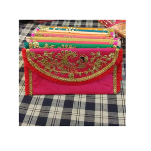 Bolsas tradicionales para dinero de boda, diseño bordado rectangular, hermoso regalo de recuerdo, perfecto para la ceremonia de la novia y los invitados - Product Image 1