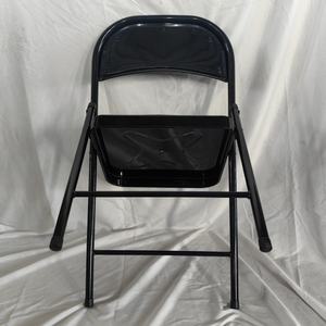 كراسي قابلة للطي مريحة من الجلد الصناعي مع وسادة مبطنة وإطار معدني متين للمنزل والمكتب - Product Image 5