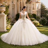 Robes de mariée longues à traîne Empire avec diamants Sweetheart exclusifs Jancember JJ149