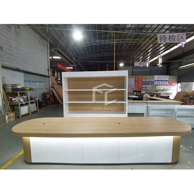 Factory Directly Computer Shop Display Furniture Design Custom Desktop Computer Display Table Display Counter for Computer Shop