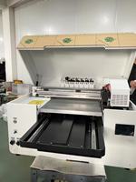 Imprimante d'étiquettes à plat à jet d'encre UV automatique Benlun 4050 avec doubles têtes XP600/DX7, connectivité Wi-Fi/USB