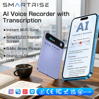 Enregistreur vocal AI Note Taker, format carte bancaire, 152 langues, écran couleur, grande autonomie, vente en gros, OEM, personnalisation du logo