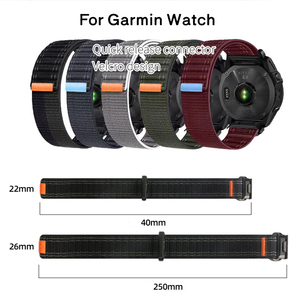 <span class=keywords><strong>Bracelet</strong></span> de Montre en Nylon <span class=keywords><strong>QuickFit</strong></span> Respirant pour <span class=keywords><strong>Garmin</strong></span> Fenix E 8 7 6 5 Enduro 3, <span class=keywords><strong>26mm</strong></span> 22mm - Product Image 6