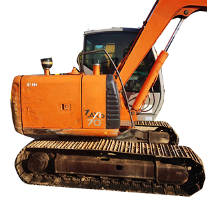 Excavatrice Hitachi Zx70 d'occasion, mini-excavatrice sur chenilles, godet de 7 tonnes, d'origine, à vendre en stock, pompe hydraulique Shimadzu - Product Image 1