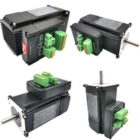 Motor Stepper Terintegrasi Nema 23 1.5Nm 2Nm 3Nm Motor Driver All-in-One dengan Poros 57mm 8mm Terpasang untuk Otomasi Industri CNC