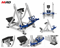 Máquina de remo de espalda con placas de acero para entrenamiento de fuerza y fitness de la parte superior del cuerpo