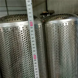 BTOSLOT Cylindre Filtre Acier Perforé Métal Mesh Tube acier inoxydable Perforé filtre tube