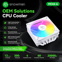 Refroidisseur ITX 90 mm avec 6 caloducs en cuivre, 150 W TDP, ARGB, pour distributeur en gros, avec logo personnalisé, OEM, conception compacte, prêt à l'emploi