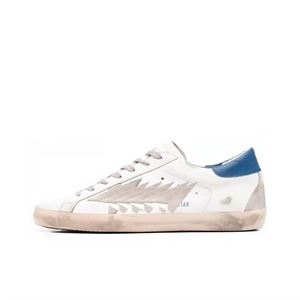 Zapatillas Deportivas de Plataforma Ligeras con Cordones de Cuero y Estrella Dorada para Mujer, Zapatillas Metálicas Brillantes, Estilo Casual para Caminar - Product Image 3