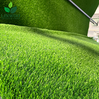 Gazon artificiel paysager vert naturel 40 mm, rouleau de gazon synthétique imperméable 2 m x 4 m pour aménagement extérieur, jardin et mariage