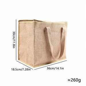 Sac à dos isotherme en coton laminé jaune grande capacité pour livraison de repas, pique-nique en extérieur et transport alimentaire - Product Image 4
