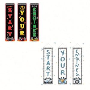 Banderas Personalizadas con Logotipo Promocional, Tejidas en Poliéster, a Cuadros, para Colgar, para Fanáticos de Carreras, Regalos Navideños, Juegos de Automóviles - Product Image 1