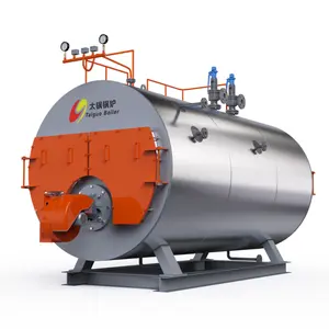 1- 20 Ton Industrial Gas Fired Steam Boiler With corrugated furnace three passes