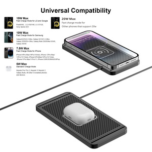 <span class=keywords><strong>Chargeur</strong></span> de voiture sans fil rapide <span class=keywords><strong>18W</strong></span> avec port Type-C, <span class=keywords><strong>induction</strong></span> automatique, fonction QC3.0, OTP pour écouteurs - Product Image 4