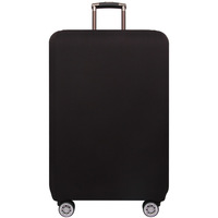 Vente chaude Logo Personnalisé Imprimé Spandex Élastique Couverture De Bagage Polyester Valise Couverture avec Fermeture À Glissière pour Voyager