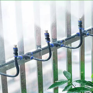 Boquilla de latón Flexible de 20cm, sistema de riego automático por nebulización, Kit de refrigeración por pulverización de conexión rápida para jardín, balcón, nebulizador de plantas - Product Image 1