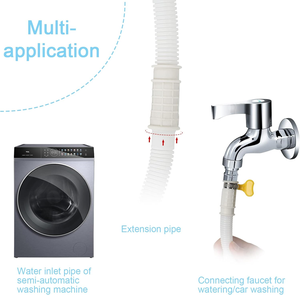 Tuyau de drainage flexible transparent en PE ondulé pour climatiseur, tube de sortie en plastique pour eaux usées, tubes en plastique pour climatiseur - Product Image 2