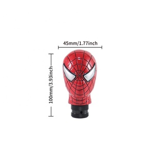 Pommeau de levier de vitesse en résine <span class=keywords><strong>Spiderman</strong></span>, universel pour tous les véhicules, pièce de rechange personnalisée pour l'intérieur de la voiture - Product Image 2