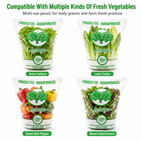 Sacs d'emballage trapézoïdaux en plastique transparent de qualité alimentaire CPP pour légumes, vente en gros du fabricant, pour ferme hydroponique