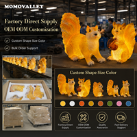 Momovalley Wasserdichte 3D LED Eichhörnchen-Motivleuchte für Garten, Park, Weihnachten, Karneval, Außenbeleuchtung IP65