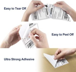 <span class=keywords><strong>Imprimante</strong></span> d'étiquettes d'expédition 4x6 de haute qualité avec étiquettes thermiques directes perforées, pour l'entreposage et <span class=keywords><strong>la</strong></span> logistique - Product Image 3