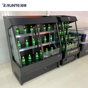 Refroidisseur vertical mince refroidissant le réfrigérateur commercial de <span class=keywords><strong>boisson</strong></span> d'affichage en verre d'<span class=keywords><strong>armoire</strong></span> de boissons d'énergie pour le magasin - Product Image 4