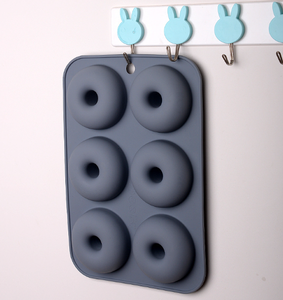 6-Cup DIY Donut Silicone khuôn chống dính lò vi sóng tương thích bánh nướng công cụ thân thiện với môi dễ dàng phát hành Nhà Bếp - Product Image 6