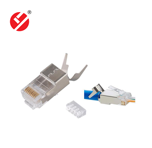 LY-US080-S7 Factory Wholesale Telecom Parts FTP <strong>RJ45</strong> Cat7 Pass Through Connectors - Product Image 1