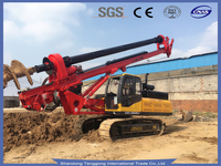Perceuse géotechnique rotative DR-100 sur chenilles avec composants du noyau de l'engrenage