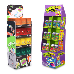 Candy Display Displays Cardboard Display For Floor Custom Candy Retail Corrugated Cardboard Display Logo Rack POP Floor Carton Promotion Product Cardboard Counter Displays Stand