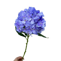 Fleur artificielle en soie d'hortensia, 72 pétales, fausses hortensias pour décoration florale de plafond de salle de mariage, allée fleurie